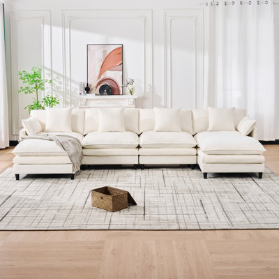 Canapé modulaire en U 140,9 po