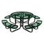 Table de pique-nique ronde de 117 cm (46 po), extensible, jaune, pour enfants-825506058-825506068