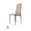Marietta Chrome Metal & White High Gloss Dining Table Set - 4 Soft Touch Faux Leather Dining Chairs-898771578