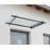 Palram - Canopia Nancy 5 ft. W x 3 ft. D Acrylic Clear Slope Stationary Door and Window Awning