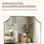 Miroir de salle de bain Tariro Cadre en acier inoxydable-1427841749-1433376366