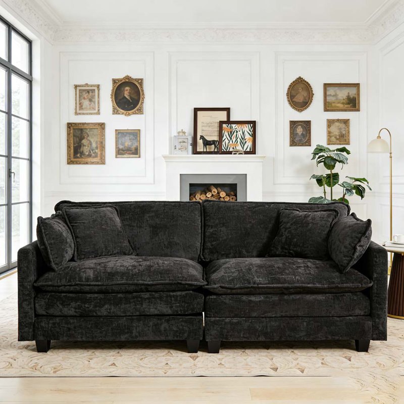 Canapé Cloud LoveSeat, Noir