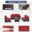 6-Person All-Weather Wicker Modular Patio Conversation Set with Cushions-109423081