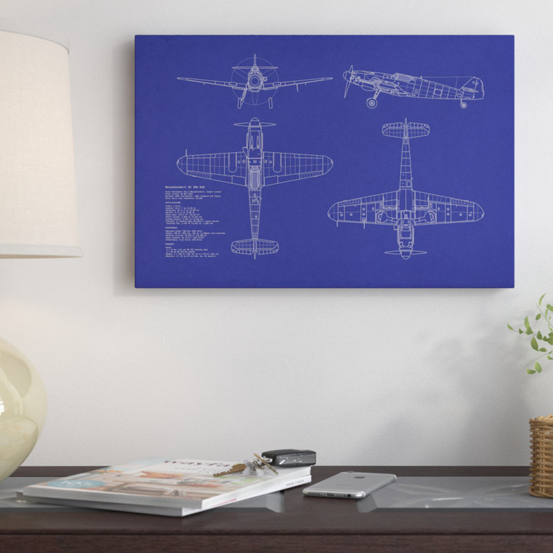 « messerschmitt bf 109 g-10 », impression sur toile tendue, H 18 po x l 26 po x P 1,5 po, Toile avec cadre noir, Pas de tapis