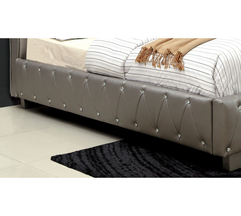 Lit-bateau tapissier Heffron, Lit double