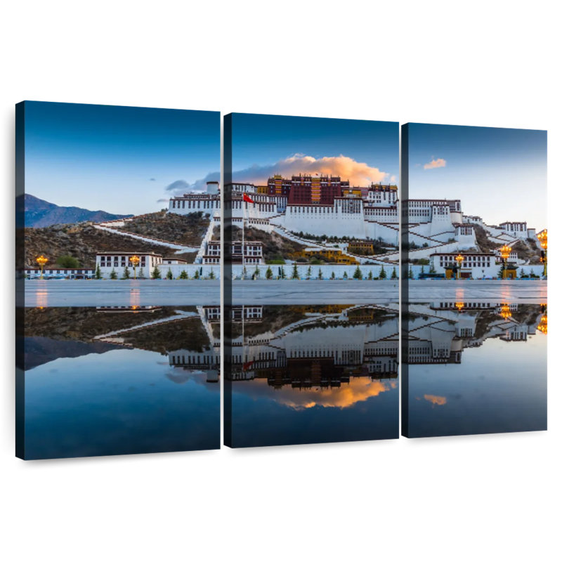 Hannes Potala Palace In Tibet, 20" H x 33" W