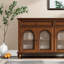 62.99" Tan Rectangular Solid Wood Sideboard