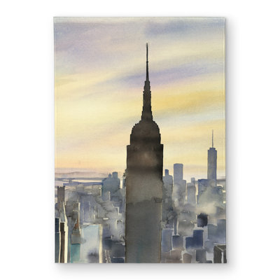 Sunset over New York City Door Mat | Scenic Home Decor