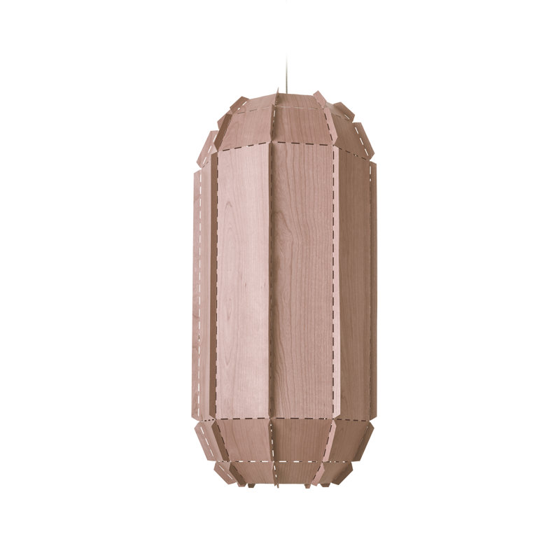 Stitches 1 - Light Pendant, Pale Rose, E26/Medium (Standard)