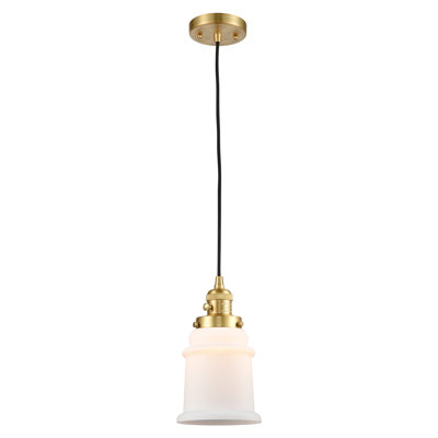 Franklin Restoration - Alvi - Mini-luminaire suspendu à 1 lumière - Interrupteur marche / arrêt - Ampoule non incluse