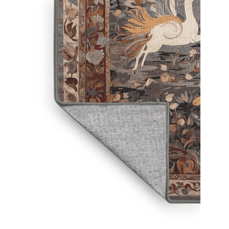 Tapis gris lavable à la machine, Tapis de couloir 2 pi x 4 pi