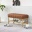 Banc de rangement rembourré pour chaussures