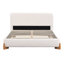 Lit tapissier Boucle, très grand