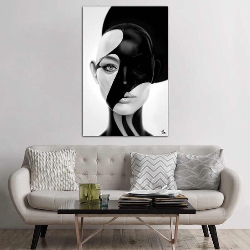 Black Mask by Giulio Rossi - Wrapped Canvas Print, 66.04 cm H x 45.72 cm W x 1.91 cm D