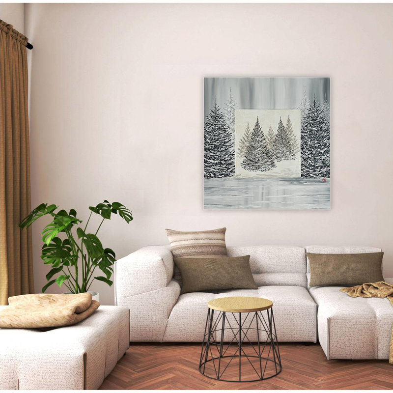 «Pine Portrait», art mural sur toile, Toile tendue, H 20 po x l 20 po