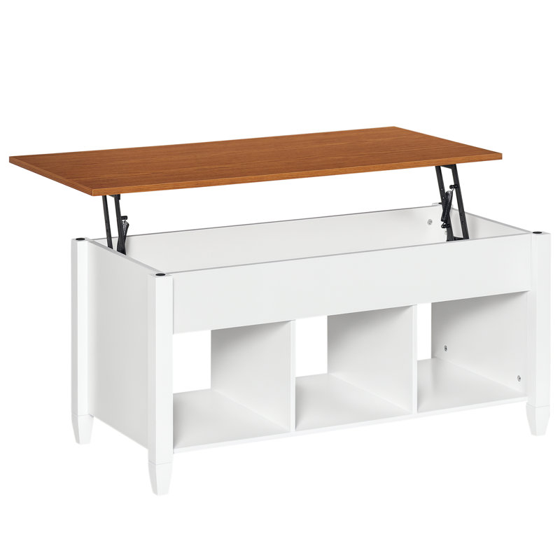 Table basse Poitiers, Brun / blanc