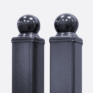 9 pi 8 po H x l 4 po pour barrière à double battant en fer forgé (ensemble de 2) (Ensemble de 2)