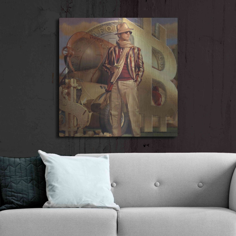 «Bitcoin Deco Eleven» par Steve Hunziker OOB, H 36 po x l 36 po