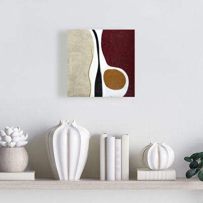 Red Retro Canvas Multiform - Vintage Living Room Decor Art
