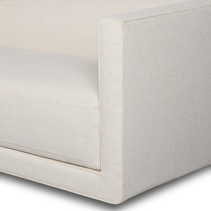 Phillip 2PC RAF Sectional-Surrey Olive, Right Hand Facing, Nomad Snow Crypton Performance Chenille