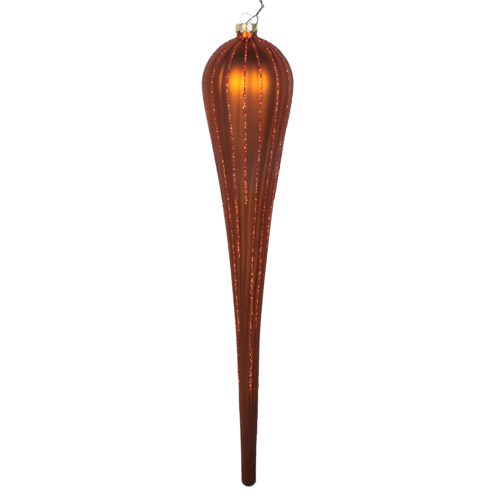 16" Shatterproof Finial Ornament, Copper