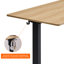 Bureau électrique électrique, 24 po x 48 po, couleur ambre et graphite, surface monobloc de 1 po d'épaisseur, espace de travail ergonomique, bureau à faible bruit, hauteur réglable, assemblage facile