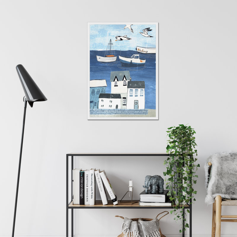 Sailors Rest I by Melissa Wang - Painting, White Framed Paper Print, 80cm H x 55cm W