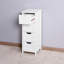 Armoire de rangement pour salle de bain, armoire autoportante avec tiroirs