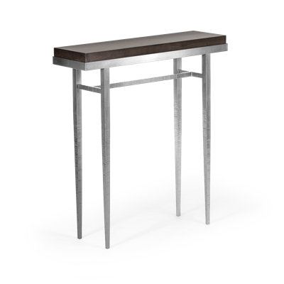 Hubbardton Forge Wick Console Table In Sterling,espresso