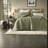 Breathable Linen Bedding Sets, Olive Green Quilt For Home Comfort