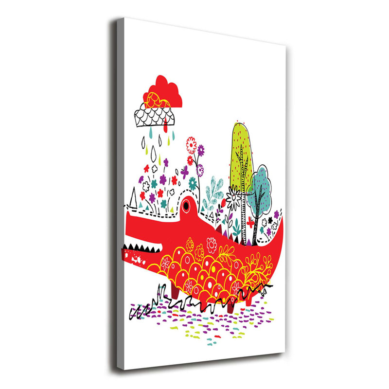 Crocodile - Wrapped Canvas Print