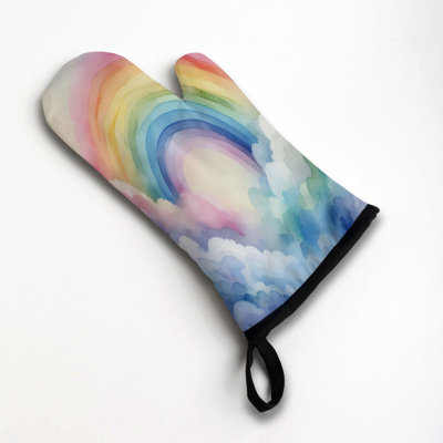 Rainbow Wash Oven Mitt Cotton Twill