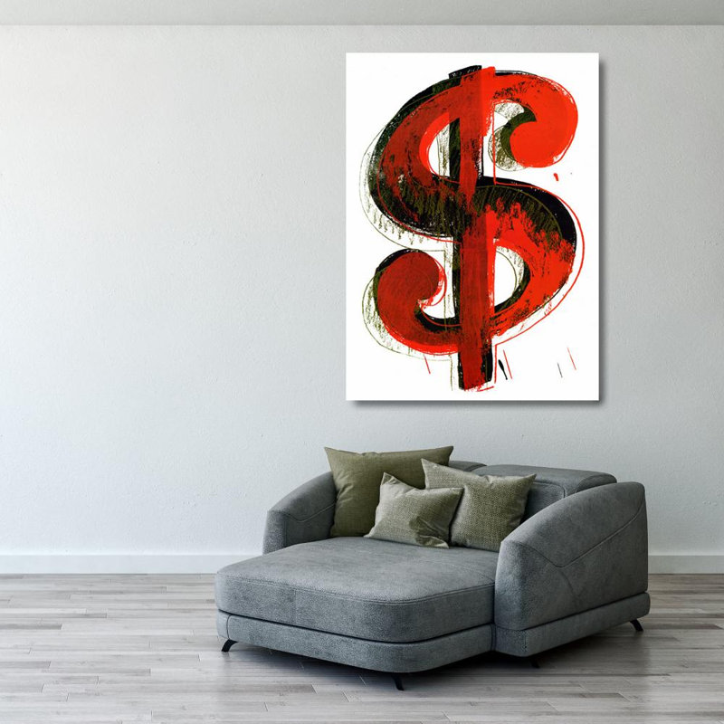 Signe du dollar, 1981, H 24 po x l 17 po