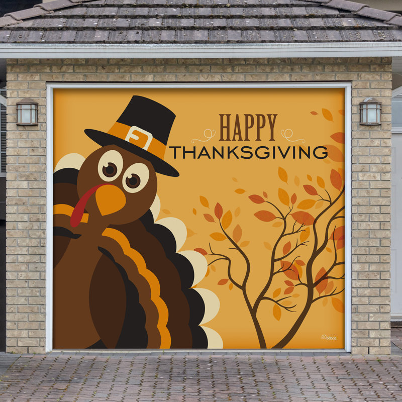 Murale de porte de garage Happy Thanksgiving