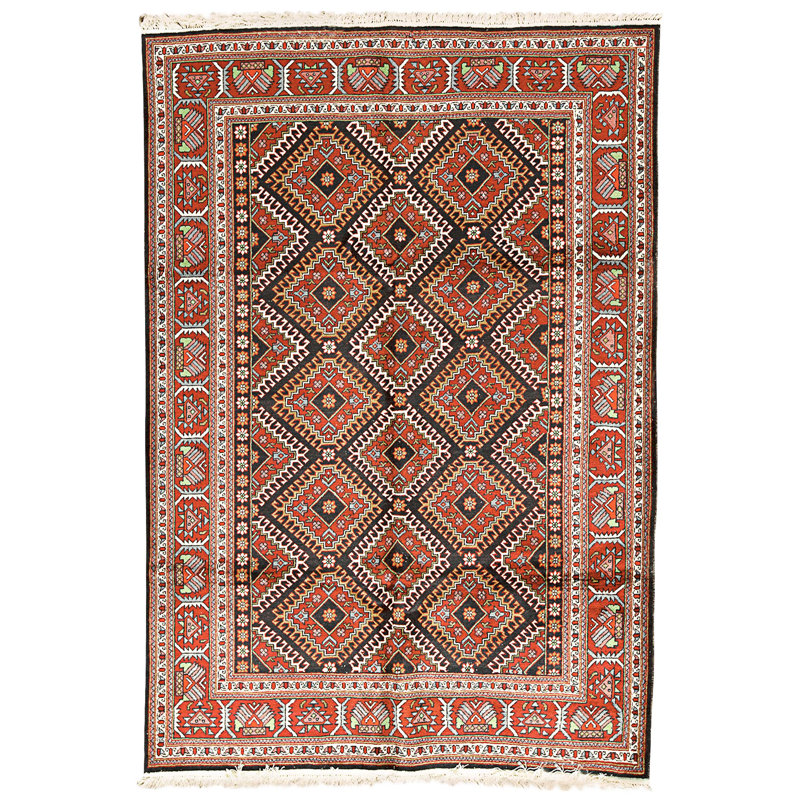 Hand Knotted Wool Area Rug