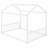 Metal House-Shaped Montessori Frame With Vertical Safety Rails​-1282845569