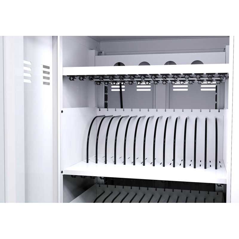 Lanieya Cart Mobile Charging Cart and Cabinet for Tablets Laptops Rolling Cart