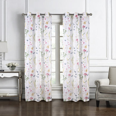 Rideau transparent en polyester Shivali