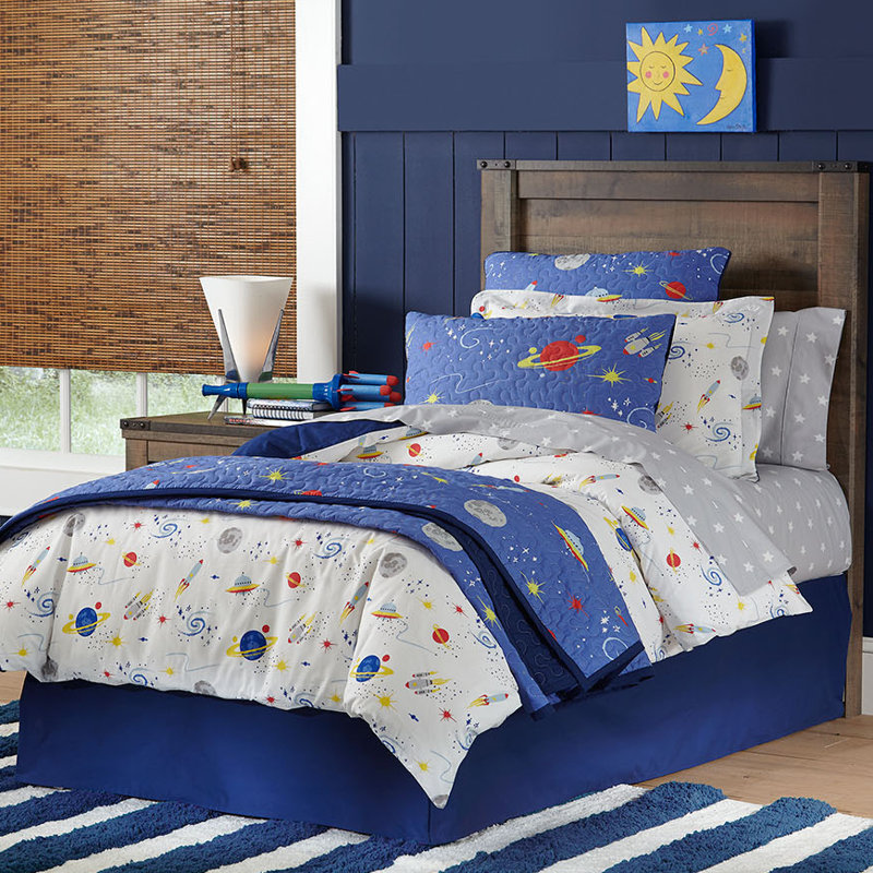 Space Cotton Percale Comforter, Queen