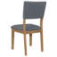 Chaise d'appoint de salle à manger rembourrée en tissu Topeka (ensemble de 2)