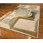 Hand Knotted Wool Silk Rug 4'x6' | Modern Abstract Block Art Area Rug | Olive Grey Blush Contemporary Rug | Kaveri Style Accent Rug