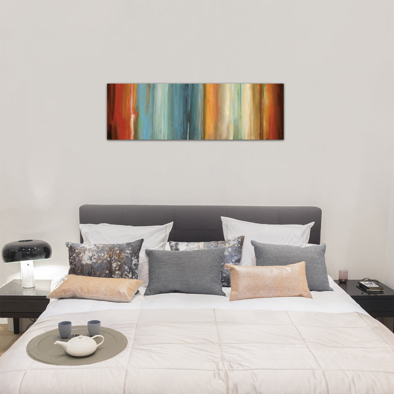 Flow II par Max Hansen - Estampe numérique sur toile tendue avec châssis, H 20 po x l 60 po x P 1,5 po