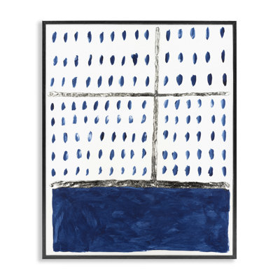 Dotted Pattern Impression Framed Giclee Art by Michael Willett