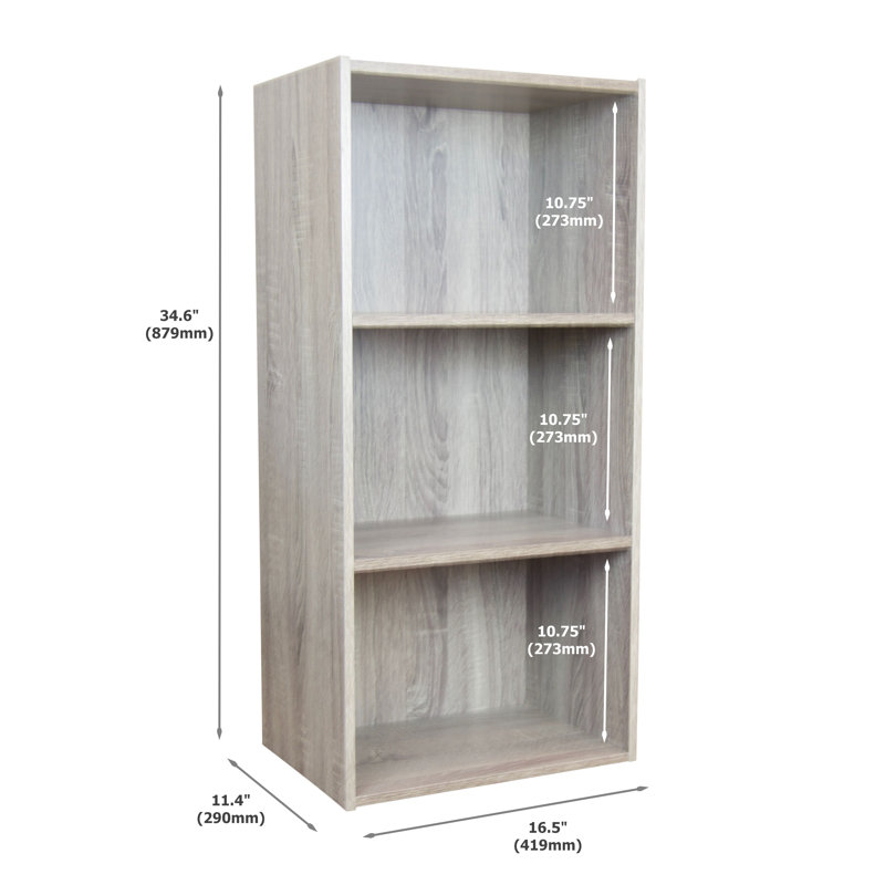 Bibliothèque standard H 34,6 "x l 16,5" Daisy-Belle, Driftwood