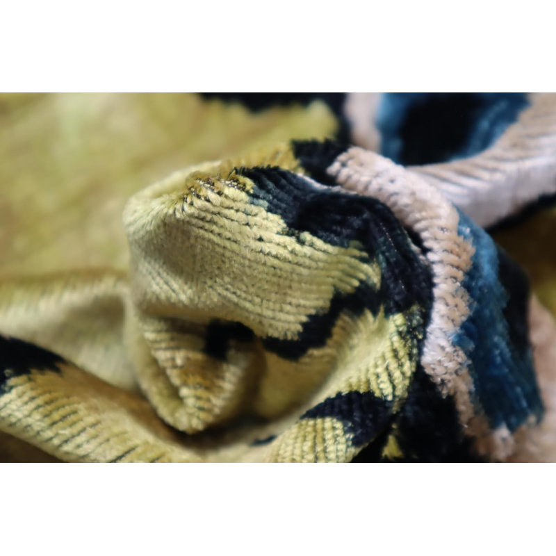 Velvet Square Pillow Cover & Insert, Yellow