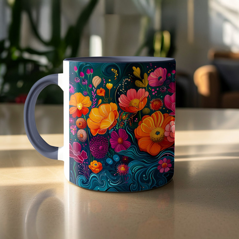 Ceramic Coffee Mug, Navy