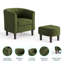 Fauteuil demi-tonneau rembourré avec repose-pieds 27,4 po Torince-961691189-961691190