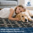 Modern Machine Washable Area Rugs Diamond Floor Mats with Non-Slip Backing, Non-Shedding Floral Print Accent Rug, Foldable Soft Low Pile Indoor Carpet-619216780