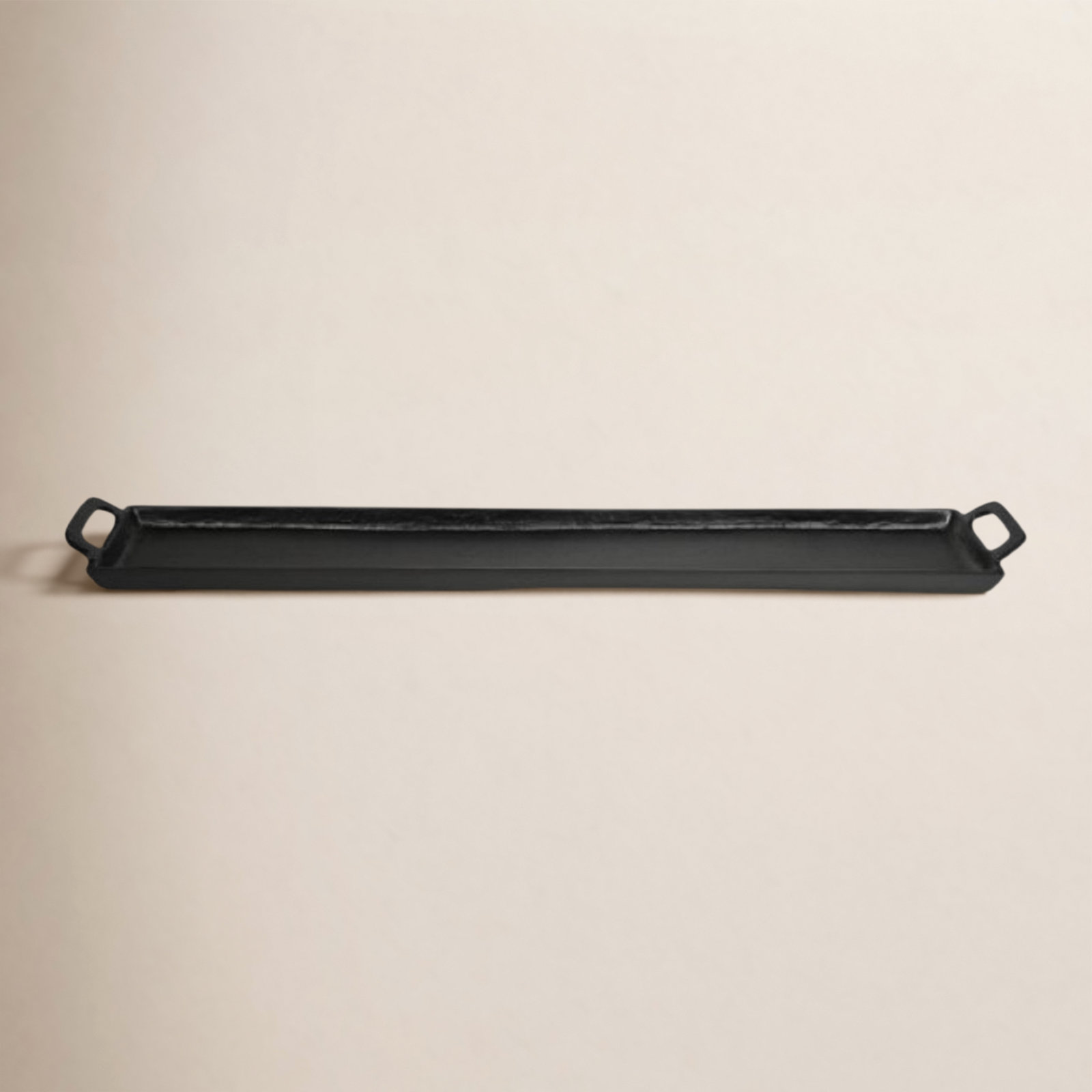Aluminum Decorative Tray, 2" H x 5" W x 30" D