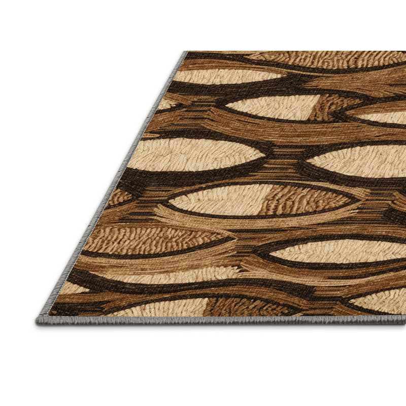  Tapis hawaïen lavable en calebasse, Rond 4 pi